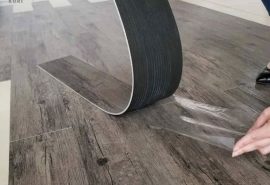 Thi công sàn nhựa giả gỗ bóc dán giá rẻ +100 mẫu sàn nhựa