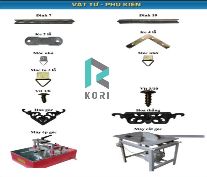 Dụng cụ phụ kiện làm khung tranh ảnh