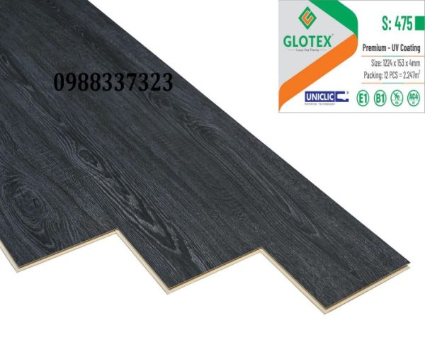 Sàn nhựa hèm khóa 4mm Glotex S475