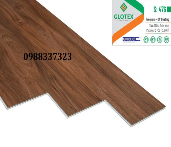 Sàn nhựa hèm khóa 4mm Glotex S476