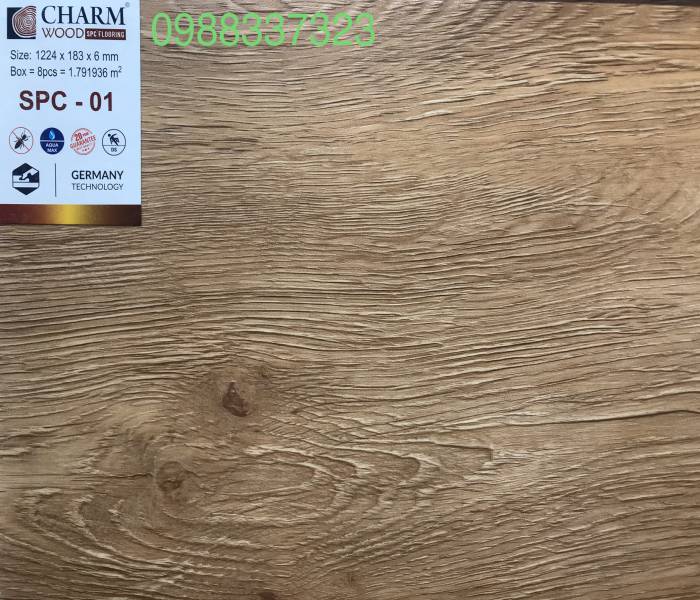 Sàn nhựa Charm Wood 6mm-SPC01