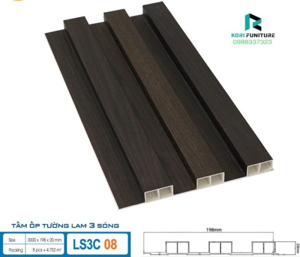 Tấm Ốp Tường HoBi Wood LS3C 08