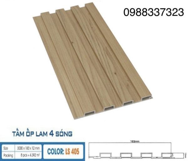 Tấm Ốp Lam 4 Sóng Hobiwood LS405