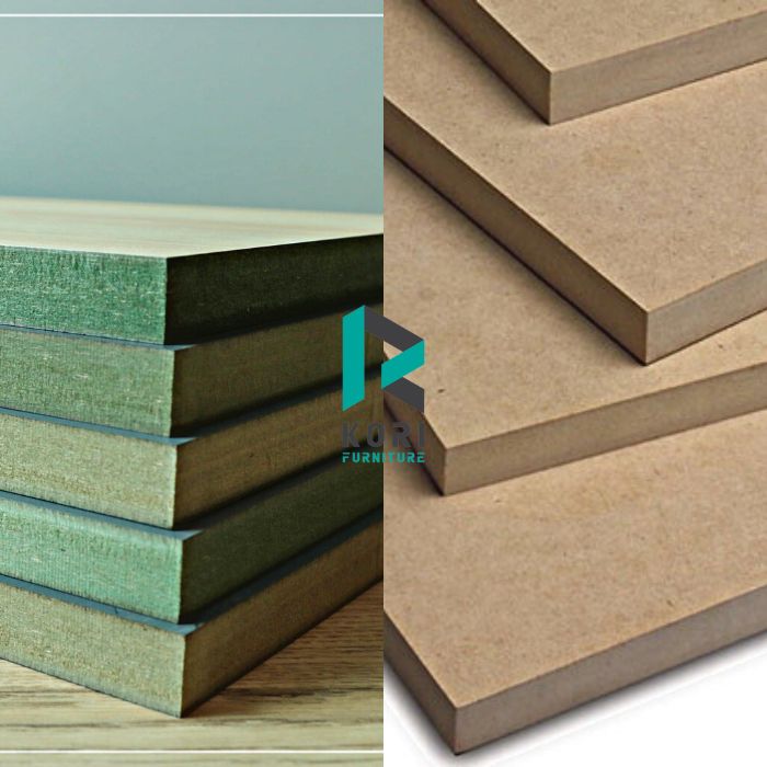 Gỗ mdf công nghiệp cốt xanh, trắng