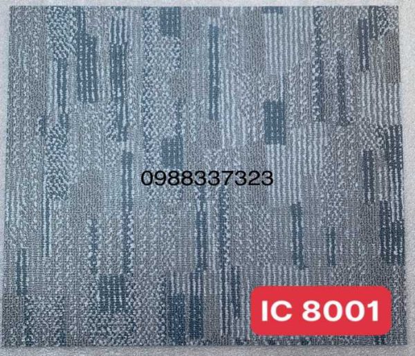 Sàn Nhựa Dán Keo IC8001 Vân Thảm