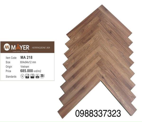 Sàn Gỗ Xương Cá Mayer MA218