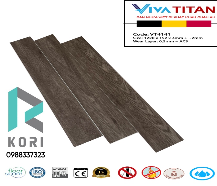 Sàn Nhựa Viva Titan VT4141