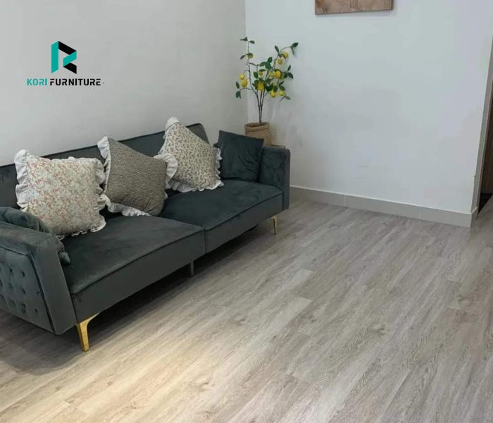 Các loại sàn nhựa giả gỗ màu trắng đẹp