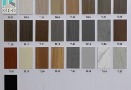 Bảng màu tấm ốp than tre