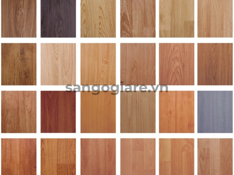 Bảng màu sàn gỗ công nghiệp tại Hải Phòng