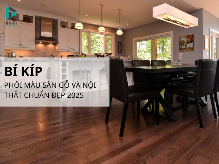 Cách phối màu sàn gỗ và nội thất chuẩn đẹp 2025