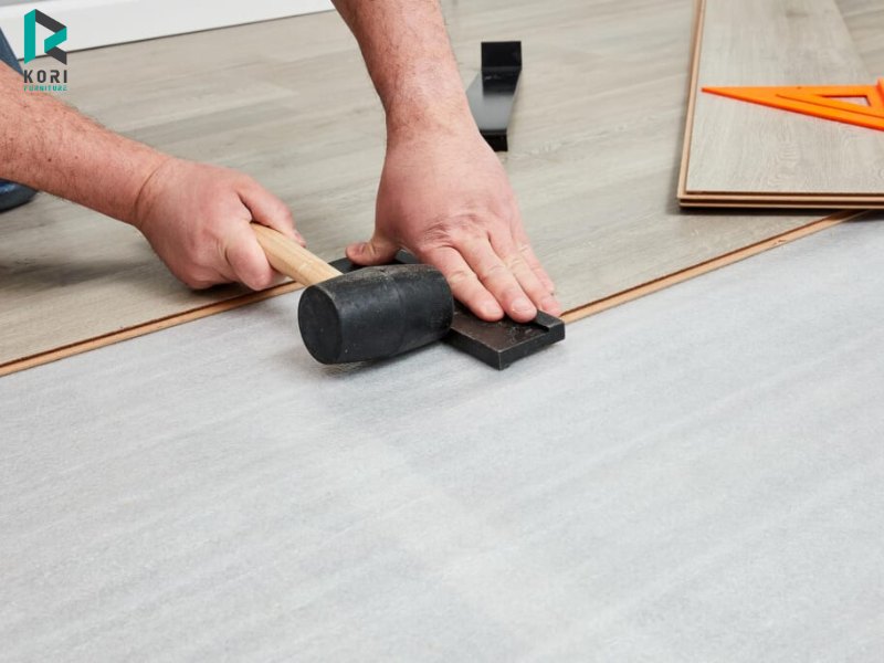 Lớp lót sàn giúp hấp thụ tiếng ồn hiệu quả