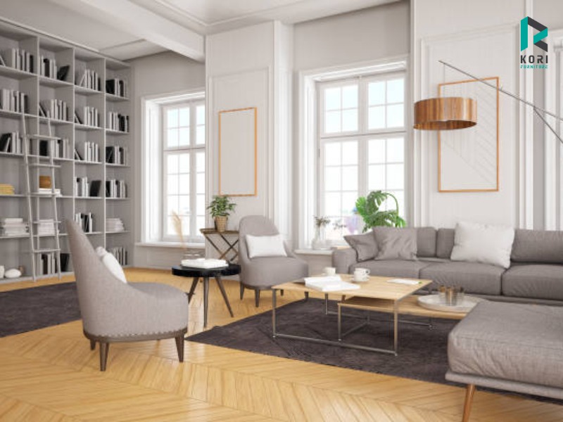 Nên chọn sàn gỗ có vân đẹp và sang trọng cho phòng khách