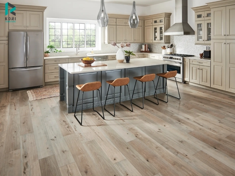 Bề mặt sàn gỗ Đức chống trầy xước