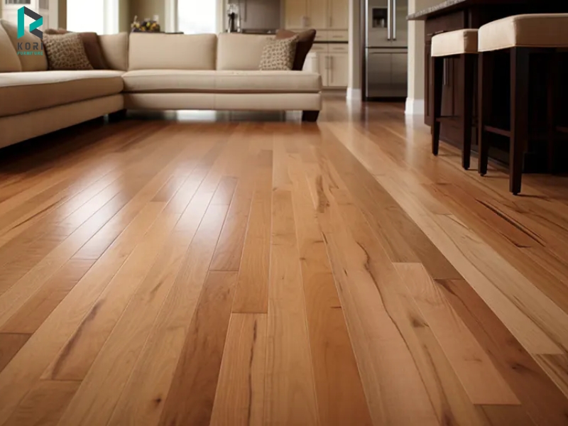Kiểu lát sàn gỗ thẳng truyền thống dễ thi công và tiết kiệm chi phí
