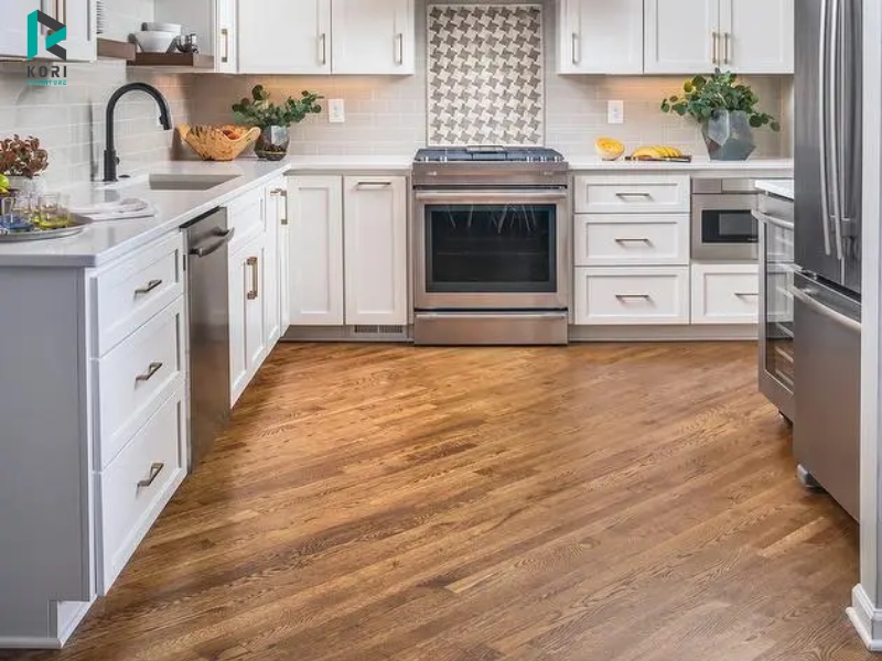 Lát sàn gỗ chéo cho những phòng có diện tích nhỏ