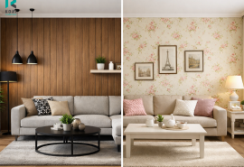 So Sánh Tấm Nhựa Ốp Tường Và Giấy Dán Tường